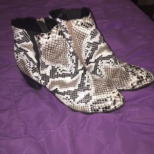 Snake skin boots